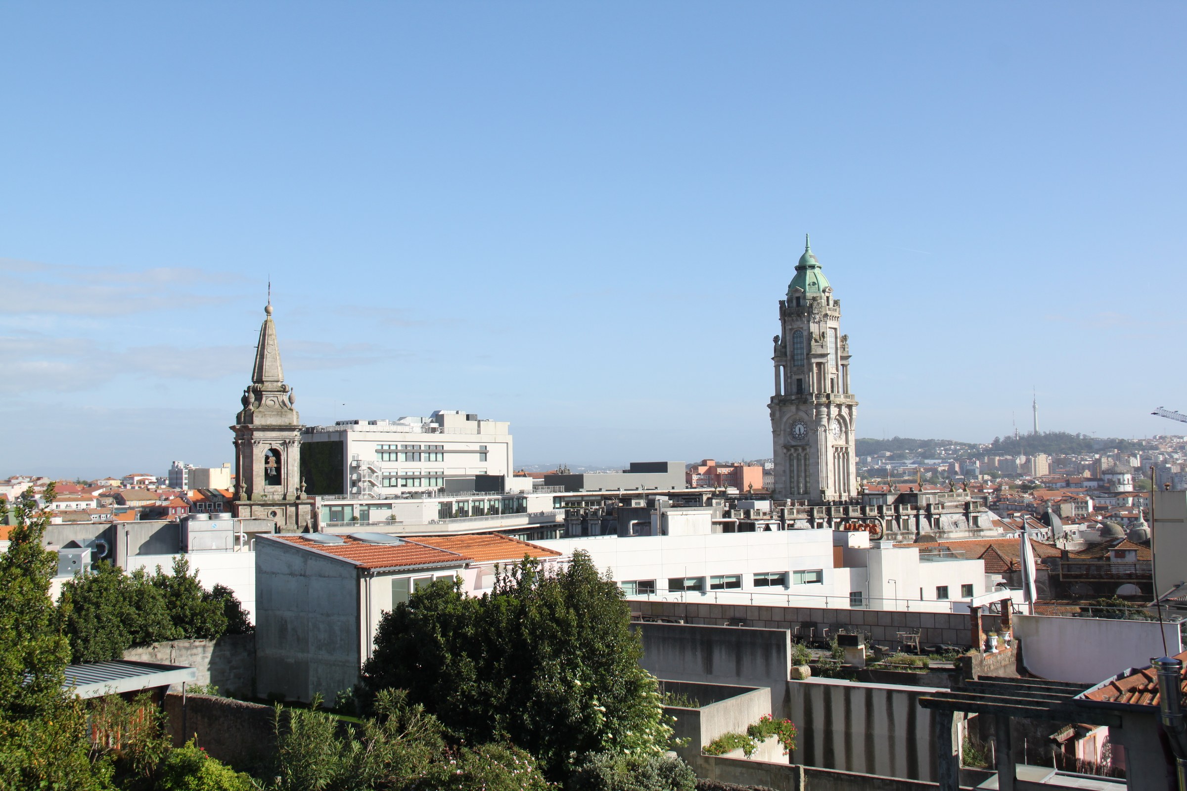 View from the building - Clérigos Tower and City Hall